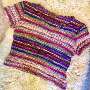 Vintage 90s Missoni Knit Crop Top
